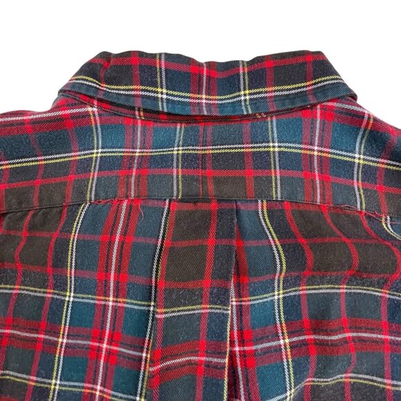 Vintage Polo Ralph Lauren Shirt Mens 2XL XXL Plaid Pockets Designer Preppy - Picture 7 of 10